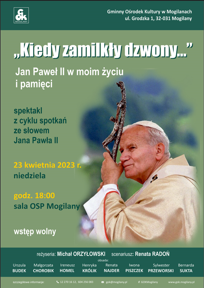 plakat spotkanie z JP II