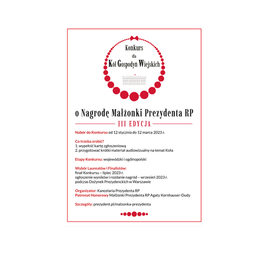 plakat konkurs gospodyń wiejskich