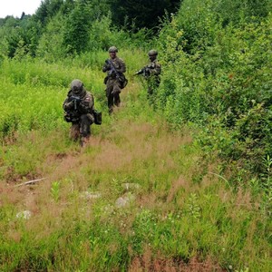 Saperzy podczas szkolenia