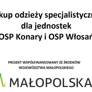 Nowe umundurowanie dla strażaków OSP Konary i OSP Włosań