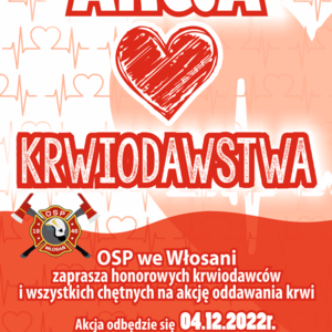 Plakat kacja krwiodawstwa