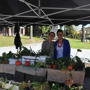 Zdjęcie przedstawia uczestników targu