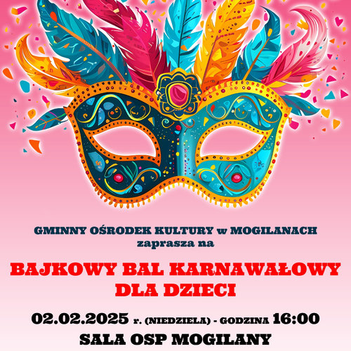 Obraz główny aktualności o tytule Na spotkanie z przygodą: Bajkowy Bal Karnawałowy 