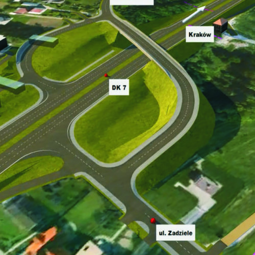 Obraz główny aktualności o tytule Przebudowa DK7 w Gaju 