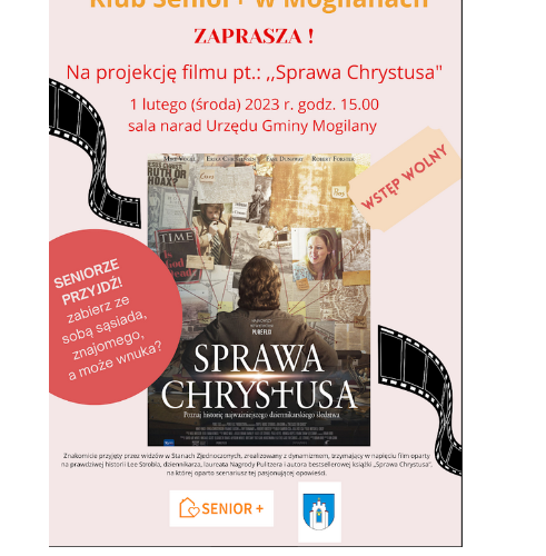 Obraz główny aktualności o tytule Projekcja  filmu pt.: "Sprawa Chrystusa" 