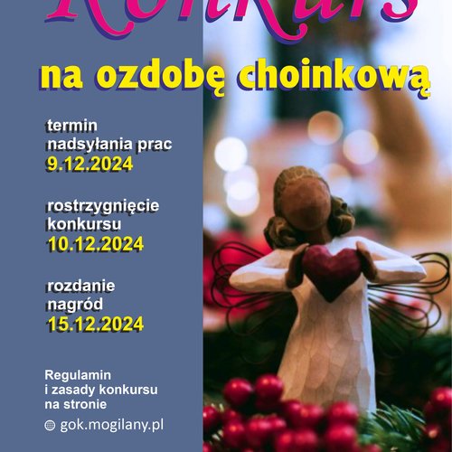 Obraz główny aktualności o tytule Konkurs na ozdobę choinkową 