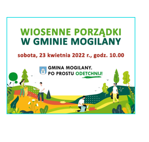 Obraz główny aktualności o tytule WIOSENNE SPRZĄTANIE W GMINIE MOGILANY – 23 KWIETNIA G. 10.00. 