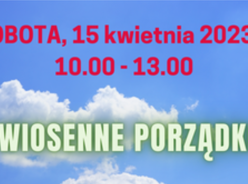 Obraz główny aktualności o tytule Wiosenne porządki 