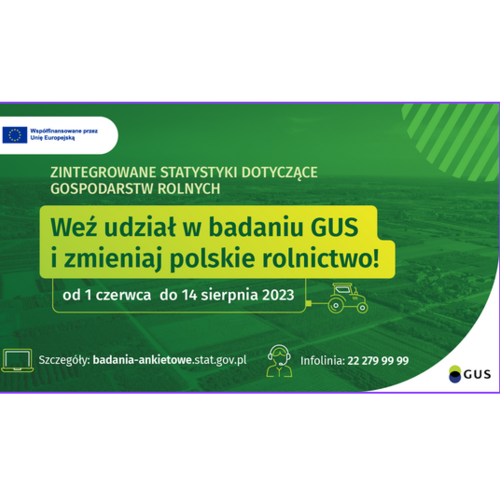 Obraz główny aktualności o tytule Zintegrowane statystyki dotyczące gospodarstw rolnych (R-SGR) 
