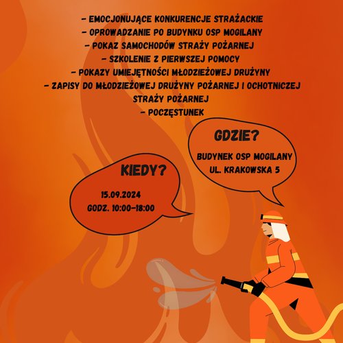 Obraz główny aktualności o tytule Dzień Otwarty Remizy OSP Mogilany 