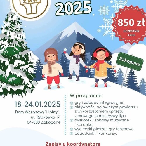 Obraz główny aktualności o tytule Zimowiska 2025 