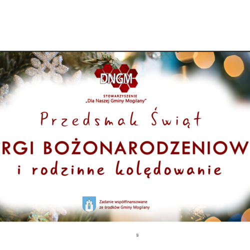 Obraz główny aktualności o tytule „Targi Bożonarodzeniowe” coraz bliżej! 