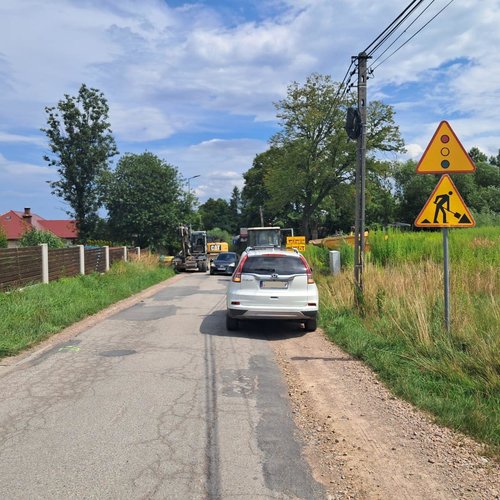 Obraz główny aktualności o tytule Lusina – ul. św. Floriana – utrudnienia w ruchu drogowym 