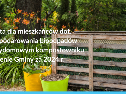 Obraz główny aktualności o tytule Ankieta dotycząca zagospodarowania bioodpadów w przydomowych kompostownikach 