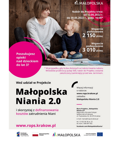 Obraz główny aktualności o tytule „Małopolska Niania 2.0" 