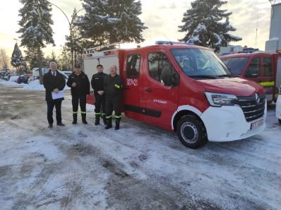 Obraz główny aktualności o tytule Nowy samochód dla OSP Konary 