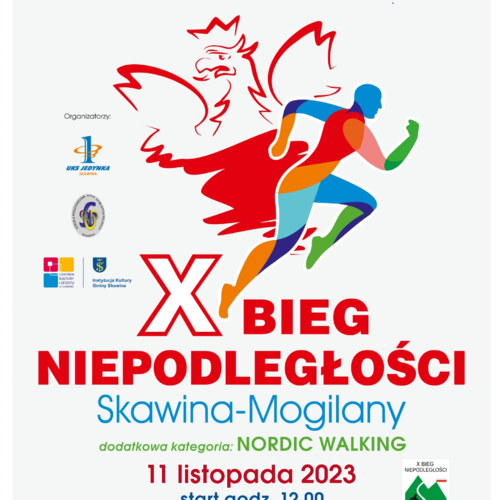 Obraz główny aktualności o tytule Utrudnienia związane z  X Biegiem Niepodległości Skawina- Mogilany 
