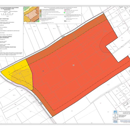 Obraz główny aktualności o tytule Dokumentacja planistyczna dot. wyłożenia do publicznego wglądu  PROJEKT ZMIANY MIEJSCOWEGO PLANU ZAGOSPODAROWANIA PRZESTRZENNEGO DLA CZĘŚCI MIEJSCOWOŚCI LUSINA 