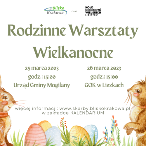 Obraz główny aktualności o tytule RODZINNE WARSZTATY WIELKANOCNE 
