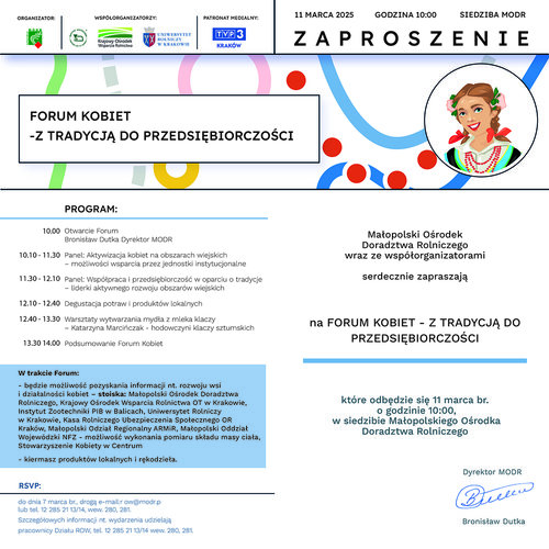 Obraz główny aktualności o tytule Forum Kobiet – z tradycją do przedsiębiorczości 